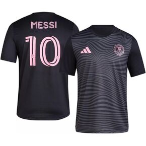 adidas Lionel Messi Inter Miami CF #10 Men's Player Name & Number Performance Shirt (Pink, Medium)