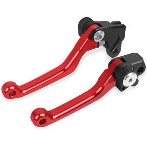 HAONEL Short Brake Clutch Lever Sets CNC Aluminum Compatible with Honda CRF250R 2007-2022/ CRF450R 07-20/ CRF450RX 17-20/ CRF250R 19-22 2 Finger Levers Motorcycle Accessories