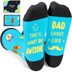 HAPPYPOP Funny Family Gifts Ideas - Aunt Wife Mom Dad Gifts, Gifts For Mom Dad From Son Daughter, Aunt Wife Socks