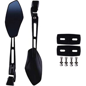 XYZCTEM Motorcycle Gloss Black Mini Sport Racing Mirrors for Yamaha YZF R1 R6 R6S 1000 600 Suzuki GSXR 600 700 750 1000 1300 Hayabusa Honda CBR 250 500 600 1000 RR F4i Kawasaki Ninja ZX 6R 7R 9R 10R