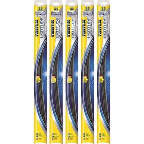 Rain-X 5079283-2-5PK Latitude 2-IN-1 Water Repellency Wiper Blade, 17" (Pack of 5)