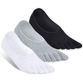 No Show Socks Men, 3 Pairs Low Cut Ankle Socks, Cotton Ankle Short Socks, Invisible Breathable Compression Tube Socks