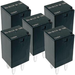 5-Pack 303-1AH-C-R1 U01 12VDC Relays SPNO 20A 4-Pin Compatible for Polaris Ranger RZR Slingshot Sportsman