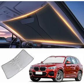Windshield Sun Shade for Ford Mustang 2015-2024 Front Window Sunshades Cover for Mustang Windshield Sun Visor Protector Car Accessories