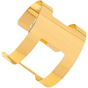 COLORFUL BLING Hollow Out Geometric Cuff Wrap Bangle Bracelet for Women Adjustable Gold Cuff Bracelets Polished Open Wide Wire Bracelets Statement Jewelry