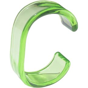 Sweet Colorful Transparent Acrylic Open Resin Lightweight Geometric Chunky Thick Thin Wide Irregular Cuff Bangle Bracelet Vintage Cute Jewelry for Women