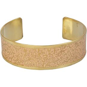 Touchstone Indian Bollywood Free Size Very Exotic & Attractive Designer Jewelry Cuff Bracelet in Gold Tone for Women.