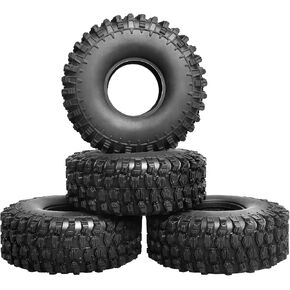 4PCS 4.7 Inch Outer Diameter RC Crawler Tires 1.9 Inch Tires for Axial SCX10 90047 SCX10 III AXI03007 Traxxas TRX-4 Redcat Gen 8 Gen 7