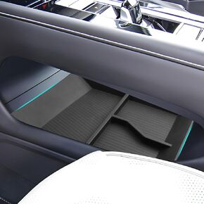 SHAOHAO for 2024 2025 Volkswagen Atlas Under Console Organzier 2024 2025 Atlas & Atlas Cross Sport Accessories Lower Organizer (SE/SE with Tech/SEL/SEL R-Line/SEL Premium R-Line) Storage Box Tray