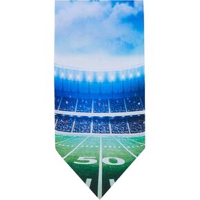 Jacob Alexander Men's Grand Football Stadium Regular Length Neck Tie - Blue