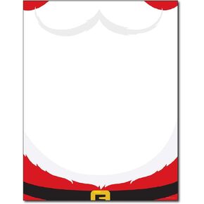Santa's Beard Holiday Stationery Paper - 80 Sheets
