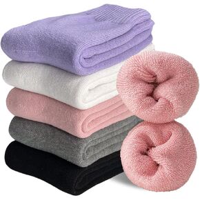 VoJoPi Wool Socks for Women Warm Winter Thick Cozy Soft Socks Boot Socks Thermal Gifts for Women 5 Pairs