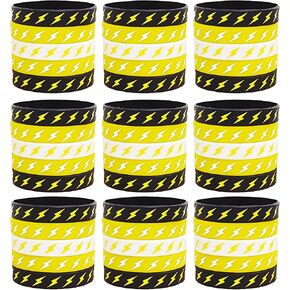 48 Lightning bolt Rubber Bracelets Silicone Wristbands for Flash Weather Birthday Gender reveal Baby shower Party Favors Supplies Decorations Favors