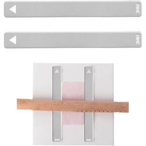 Pottery Rolling Mud Guide, 2 Pcs Acrylic Roller Depth Guides for Polymer Clay, Thick Mudboard Guide Strips Clay Tools for Manual Self Made Clay Pottery Fixing Clay Thicknesses (5 mm) in Kuwait