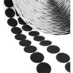 ENVISIONED Self Adhesive Hook & Loop Dots, 250 Pairs 3/4" Inch Diameter, Strong Self Adhesive Dots for Classroom, Sticky Backed Round Hook and Loop Circles, White