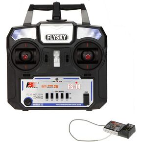 Goolsky Flysky FS-i4 AFHDS 2A 2.4GHz 4CH Radio System Transmitter for RC Helicopter Glider with FS-A6 Receiver