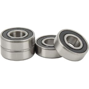 Mini Bike Wheels,Chrome Steel Bearing Set,4PCs Wheel Bearing 6202 RS Chrome Steel Replacement for Powersports CT200U CT200U EX Trail 200 Mini Bike