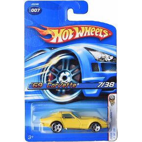 Hot Wheels '69 Corvette, 2006 First Editions 7/38 [Yellow] - Corvette