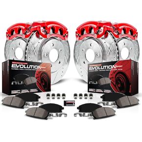 Power Stop KC6076 Z23 Evolution Sport Brake Kit with Calipers For Scion tC 2011-2016 [Model Specific]
