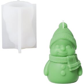 Boowan Nicole Snowy Friends Candle Silicone Molds for Handmade Candle Making Supplies DIY for Home Decor and Christmas Gifting (LZ0616)