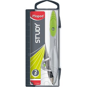 Maped Study Metal Compass with Universal Holder in Reusable Storage Case (119410TA)