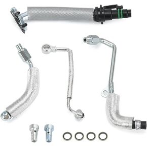 خط تصريف إرجاع الزيت التوربيني ومجموعة أنابيب خط تغذية الزيت المتوافقة مع تشيفي كروز سونيك تراكس وبويك إنكور 1.4 L4 55568031 55592600 25198546 55567067 55587854 in Kuwait