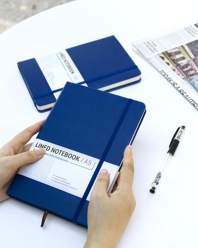 Hardcover Journal Notebooks, 10 Packs A5 Lined Journals Bulk for Writing 200 Pages/100Sheets, 8.4 x 5.8 inch, 10 Colors Classic Ruled Notebook for Work/Travel/College/Note Taking in Saudi Arabia