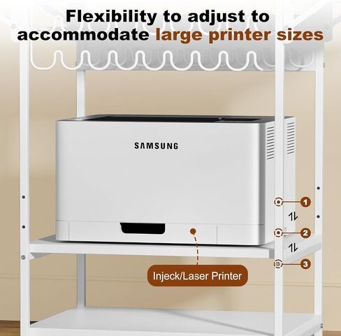 EasyCom 19.7"x46.5" Heat Press Table with 18 Vinyl Roll Holders, Adjustable Height 3 Tier Heat Transfer Machine Stand with Wheels, Foldable Crafting Table for DIY Sublimation Transfer Machine in Saudi Arabia