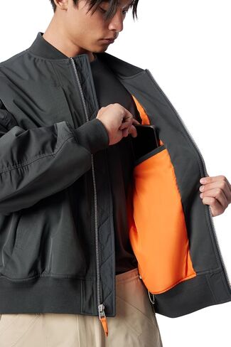 Men's Cross Bomber Zip Front Jacket with Water Repellent Standard in Kuwait
