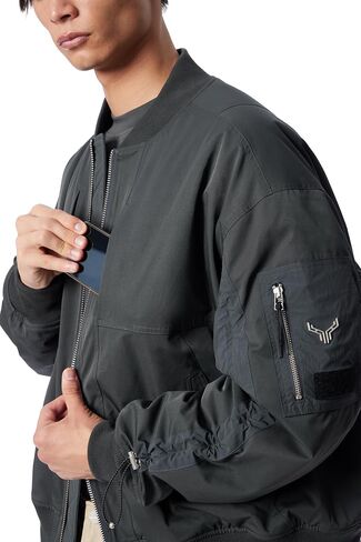 Men's Cross Bomber Zip Front Jacket with Water Repellent Standard in Kuwait