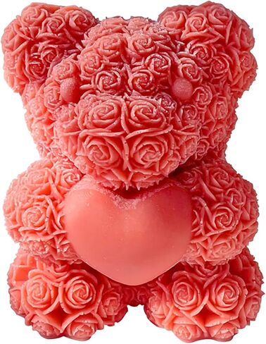 Bear Mold Rose Resin Mold Animal Resin Mold Dragon Resin Casting Mold Resin Making Molds Silicone Mold for Candle Home Decorate Mold 3D Animal Mold Candle Making Mold in Kuwait