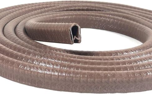 Seal Rubber Edge Trim Dark Brown Large U Height - 21/32" U Height x 3/64" - 5/32". Grip Range (10 Feet) in Saudi Arabia