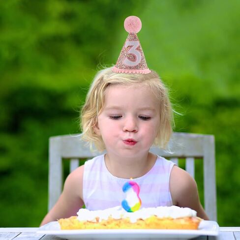 قبعة مخروطية لعيد الميلاد الثالث، قبعة عيد ميلاد بيضاء لامعة مع قبعة قوس قزح لعيد الميلاد باللون الوردي لحفلة عيد الميلاد، قبعة دعائم صور عيد ميلاد لامعة للأولاد والبنات، قبعة قوس قزح الباستيل in Kuwait