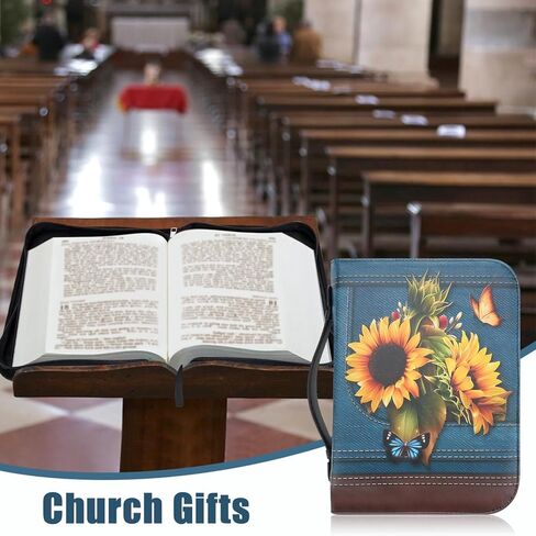 غطاء الكتاب المقدس، حافظة أغطية الكتاب المقدس للنساء والرجال، حقيبة حافظة للكتاب المقدس، حقيبة كبيرة لحمل الكتب، حافظة حماية للكتاب من الجلد الصناعي تناسب الكتاب مقاس 11.4 × 8.2 × 2.2 بوصة، ملحقات الكتاب المقدس هدية يوم المعلمين in Kuwait