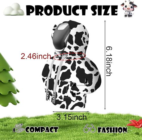 Car Gear Shift Hoodie, Funny Plush Universal Cars Shift Knob Cover, Mini Hoodie for Auto Shifter, Automotive Interior Cute Gadgets Accessories Decor for Women Men (Black Rose Red) in Kuwait