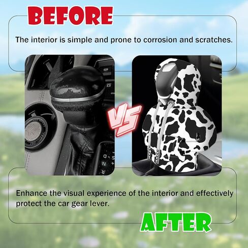 Car Gear Shift Hoodie, Funny Plush Universal Cars Shift Knob Cover, Mini Hoodie for Auto Shifter, Automotive Interior Cute Gadgets Accessories Decor for Women Men (Black Rose Red) in Kuwait