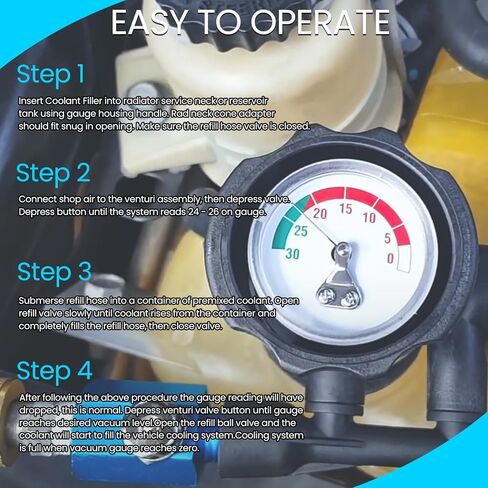 75260 مجموعة تعبئة سائل التبريد مجموعة إعادة تعبئة نظام التبريد تناسب جميع مجموعة إعادة تعبئة سائل التبريد للمحول المخروطي مع جهاز اختبار تسرب الفراغ لمنع قفل الهواء in Kuwait