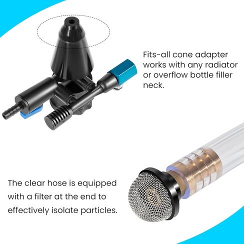 75260 مجموعة تعبئة سائل التبريد مجموعة إعادة تعبئة نظام التبريد تناسب جميع مجموعة إعادة تعبئة سائل التبريد للمحول المخروطي مع جهاز اختبار تسرب الفراغ لمنع قفل الهواء in Kuwait