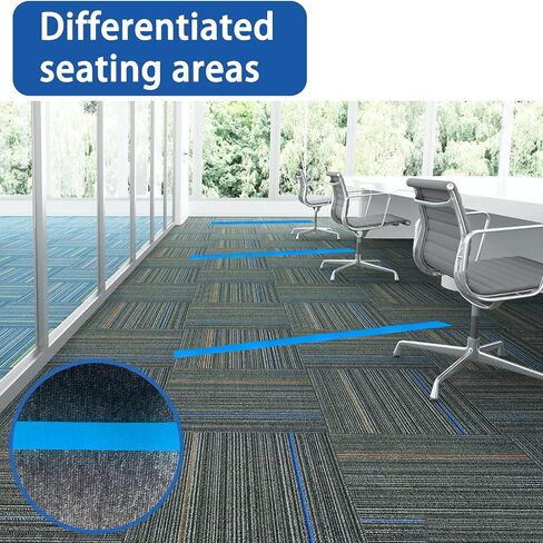 4 Rolls 100 Feet Carpet Marker Strips for Classroom Teachers and Social Distancing,Nylon Carpet Strips Carpet Spots Strips Floor Carpet Markers Preschool and Kindergarten Childhood Education,Seating in Saudi Arabia