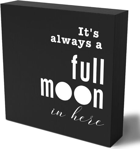 Funny Bathroom Wooden Box Sign Plaque Hello Sweet Cheeks Black Wood Box Sign Rustic Art Home Bathroom Shelf Desk Decor 5 x 5 x 1 Inches in Saudi Arabia