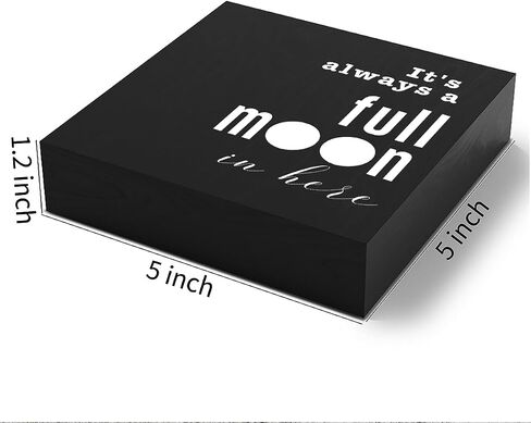 Funny Bathroom Wooden Box Sign Plaque Hello Sweet Cheeks Black Wood Box Sign Rustic Art Home Bathroom Shelf Desk Decor 5 x 5 x 1 Inches in Saudi Arabia