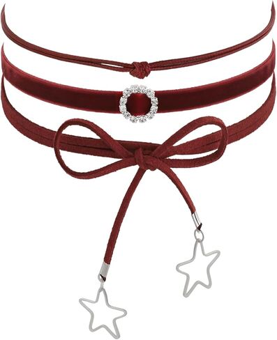 Set Bow Coquette Choker Necklace Jewelry for Women, Romantic Gifts for Women Trendy Stuff for Teen Girls In Their Her 20s, Bow Necklaces Aesthetic Accessories in Saudi Arabia