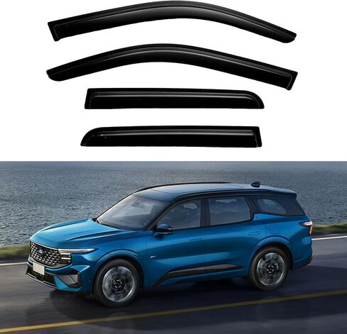Window Rain Guards for 2015-2024 Ford Edge/Window Visors Rain Guards Compatible with 15 16 17 18 19 20 21 22 23 24 Ford Edge in Saudi Arabia