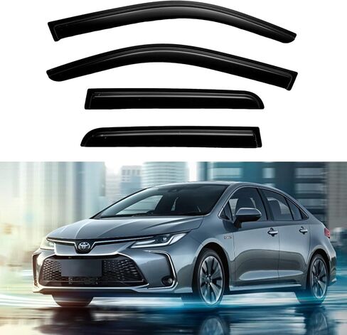 Window Rain Guards for 2015-2024 Ford Edge/Window Visors Rain Guards Compatible with 15 16 17 18 19 20 21 22 23 24 Ford Edge in Saudi Arabia