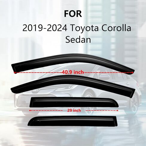 Window Rain Guards for 2015-2024 Ford Edge/Window Visors Rain Guards Compatible with 15 16 17 18 19 20 21 22 23 24 Ford Edge in Saudi Arabia