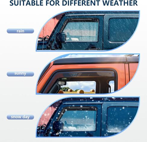 Window Rain Guards for 2015-2024 Ford Edge/Window Visors Rain Guards Compatible with 15 16 17 18 19 20 21 22 23 24 Ford Edge in Saudi Arabia