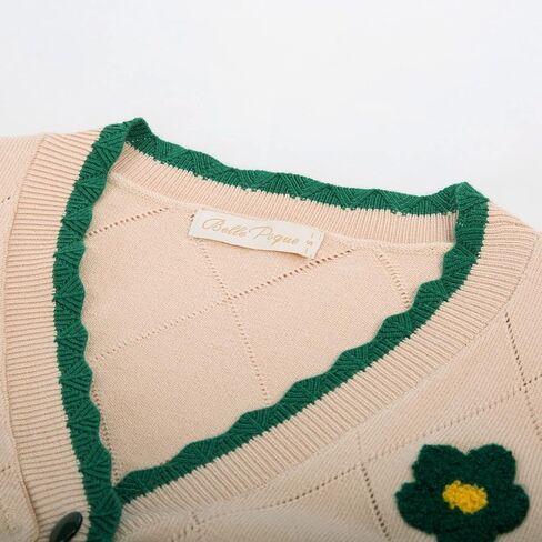 Belle Poque Long Sleeve Cardigan Sweater for Women Cropped Cardigan Shrugs in Kuwait