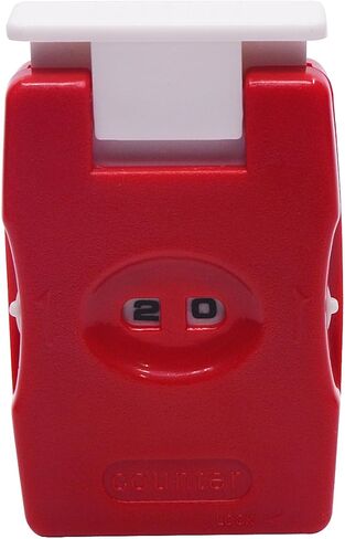 عداد صفوف الحياكة من بيجينو، أداة تحديد إبرة الخياطة قطعة واحدة، عداد غرز بلاستيكي متماسك، أحمر in Kuwait