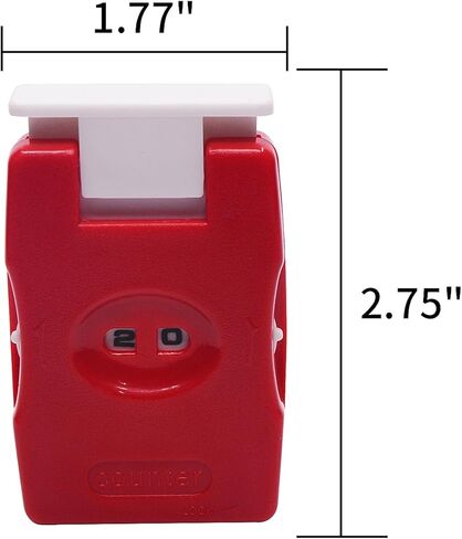 عداد صفوف الحياكة من بيجينو، أداة تحديد إبرة الخياطة قطعة واحدة، عداد غرز بلاستيكي متماسك، أحمر in Kuwait