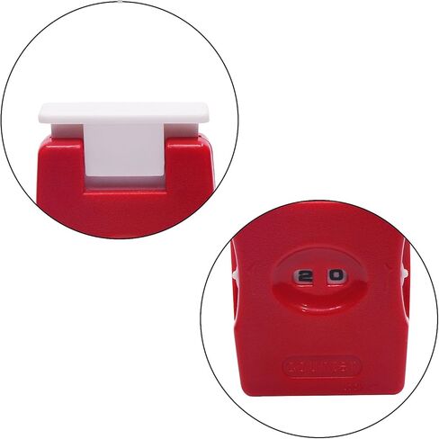 عداد صفوف الحياكة من بيجينو، أداة تحديد إبرة الخياطة قطعة واحدة، عداد غرز بلاستيكي متماسك، أحمر in Kuwait